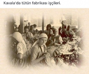 Kavala'da Tütün İşleyen Kadınlar