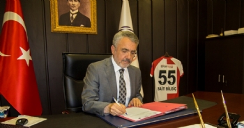 Mübadillerden Rektör Bilgiç'e Ziyaret Mübadillerden Rektör Bilgiç'e Ziyaret